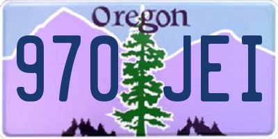 OR license plate 970JEI
