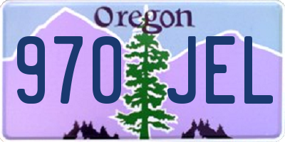 OR license plate 970JEL