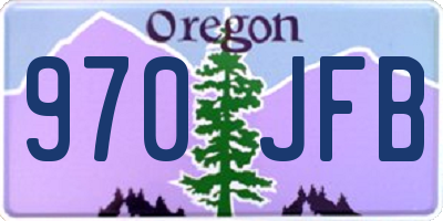 OR license plate 970JFB