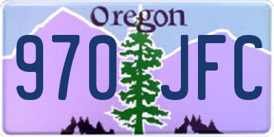 OR license plate 970JFC