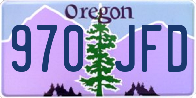 OR license plate 970JFD