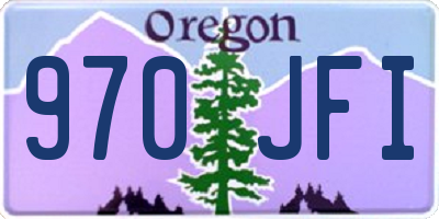 OR license plate 970JFI