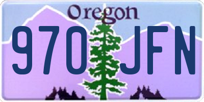 OR license plate 970JFN