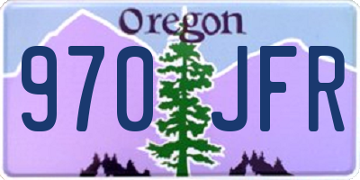 OR license plate 970JFR