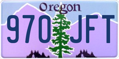 OR license plate 970JFT