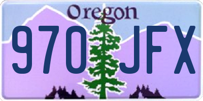 OR license plate 970JFX