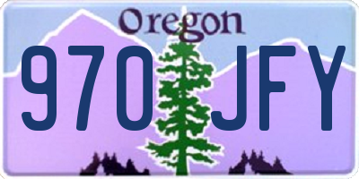 OR license plate 970JFY