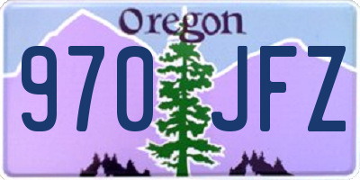 OR license plate 970JFZ