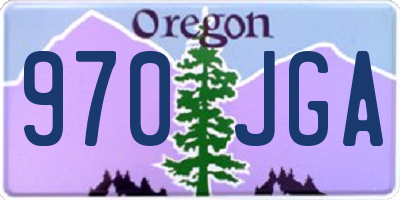 OR license plate 970JGA