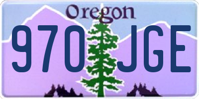OR license plate 970JGE