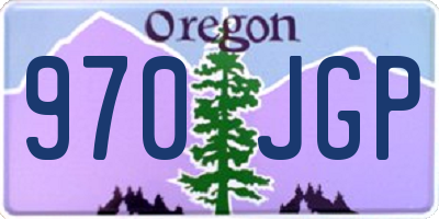 OR license plate 970JGP