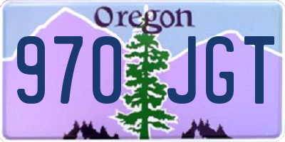 OR license plate 970JGT