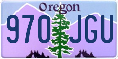 OR license plate 970JGU