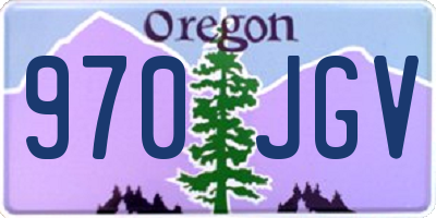 OR license plate 970JGV