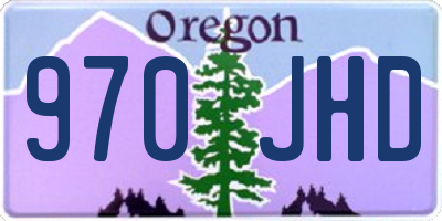OR license plate 970JHD