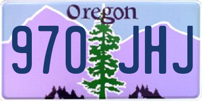 OR license plate 970JHJ