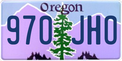 OR license plate 970JHO