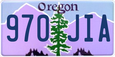 OR license plate 970JIA