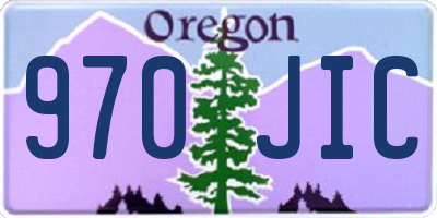 OR license plate 970JIC