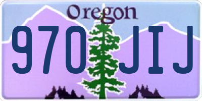 OR license plate 970JIJ