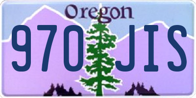 OR license plate 970JIS