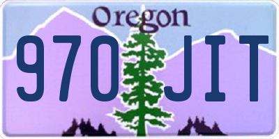 OR license plate 970JIT