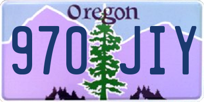OR license plate 970JIY