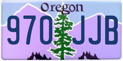 OR license plate 970JJB