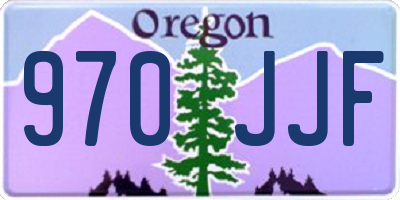 OR license plate 970JJF