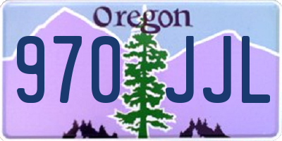 OR license plate 970JJL