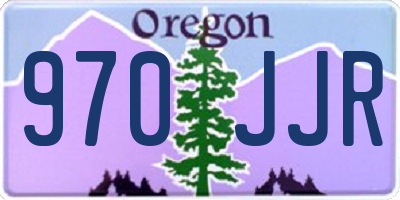 OR license plate 970JJR