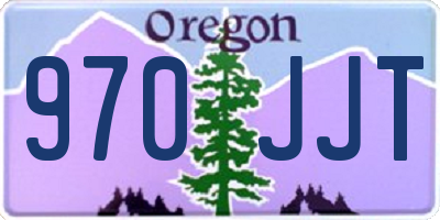 OR license plate 970JJT