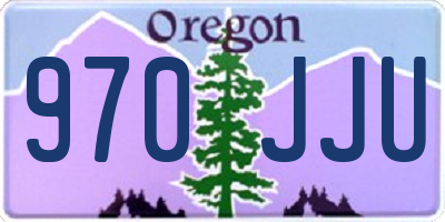OR license plate 970JJU