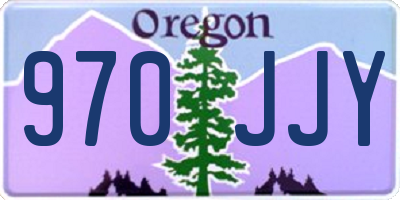 OR license plate 970JJY