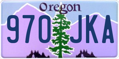 OR license plate 970JKA