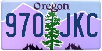 OR license plate 970JKC