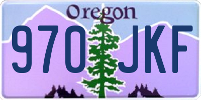 OR license plate 970JKF