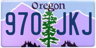 OR license plate 970JKJ