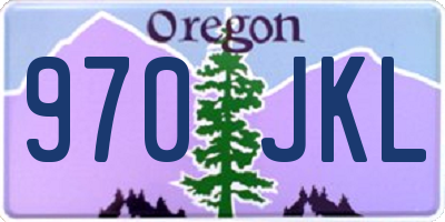 OR license plate 970JKL
