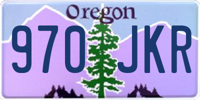 OR license plate 970JKR