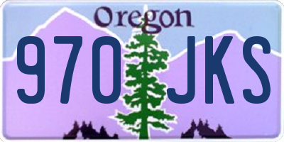 OR license plate 970JKS