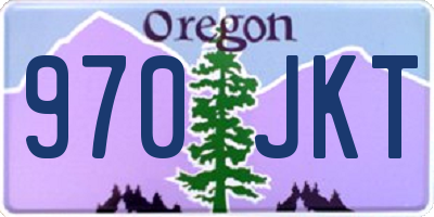 OR license plate 970JKT