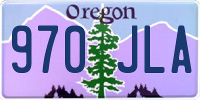 OR license plate 970JLA