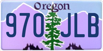OR license plate 970JLB