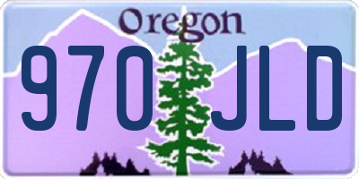 OR license plate 970JLD