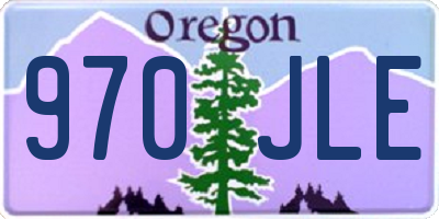 OR license plate 970JLE