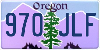 OR license plate 970JLF