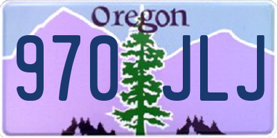 OR license plate 970JLJ