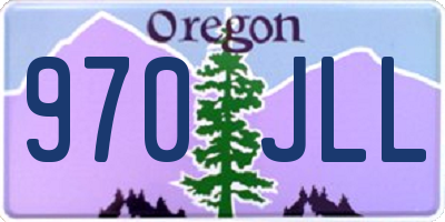 OR license plate 970JLL