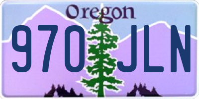 OR license plate 970JLN